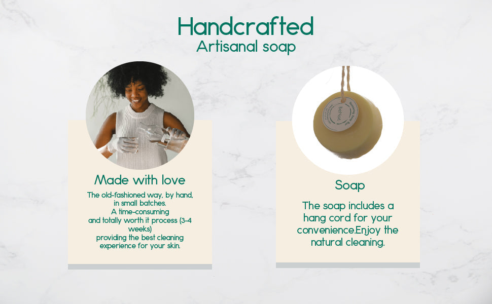 Reassuring Soap Bar. Wheat, Olive, and Almond Oil. from BeNat