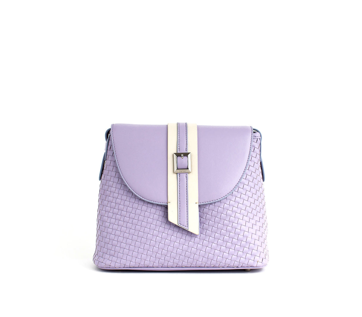 Kate - Lilac Vegan Basket Weave Bag from Gunas New York