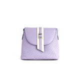 Kate - Lilac Vegan Basket Weave Bag from Gunas New York