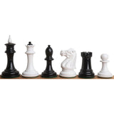 Soviet Reproduced 1940s' Chess Set- Chess Pieces Only - Black and White Lacquer Boxwood From Royal Chess Mall