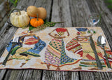 DaDa Bedding Set of 4-Pieces Dancing Women African Kwanzaa Tapestry Dining Table Placemats 13” x 19” (18117) from DaDalogy Bedding Collection