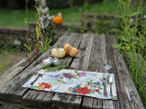 DaDa Bedding Set of 4-Pieces Tropical Sky Blue Birds Floral Tapestry Dining Table Placemats 13” x 19” (18116) from DaDalogy Bedding Collection