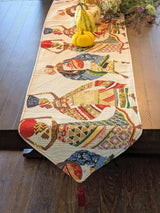 DaDa Bedding Dancing Women African Dreams Elegant Woven Tapestry Dining Table Runner (18117) from DaDalogy Bedding Collection