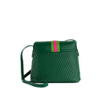 Kate - Green Vegan Basket Weave Bag from Gunas New York