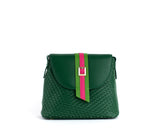 Kate - Green Vegan Basket Weave Bag from Gunas New York
