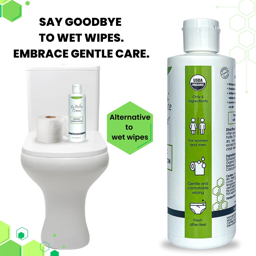 Organic Wiping Lotion for Adults from La Petite Creme