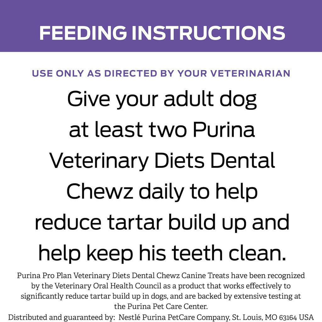Purina Pro Plan Veterinary Diets Dental Chewz Dog Treats, 5-oz from HardyPaw