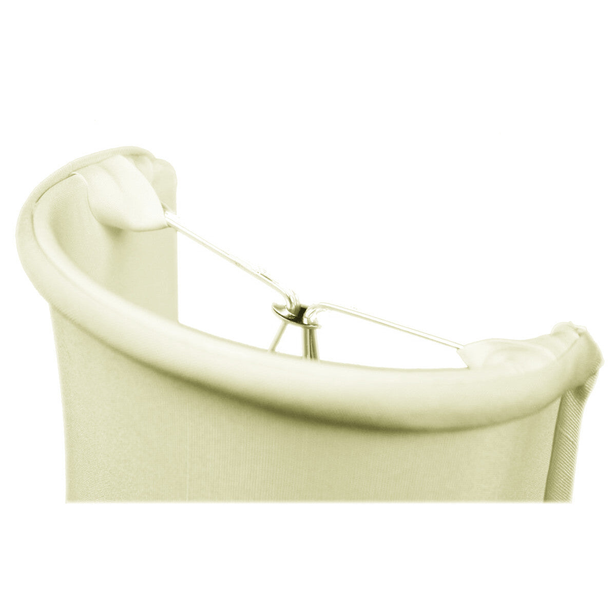 Clip-on Sconce Half-Shell Lampshade Eggshell Shantung Fabric (4"W x 4"H ) From LampsUSA