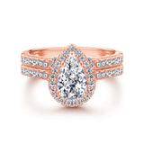 The Elizabeth - 18kt Rose Gold Wedding Ring Set From Vintage Gentlemen