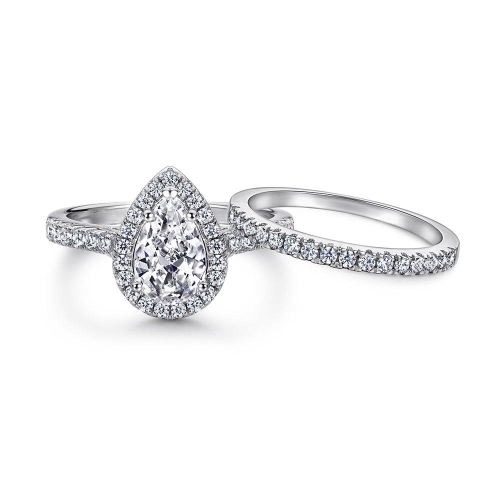 The Elizabeth - Silver Wedding Ring Set From Vintage Gentlemen