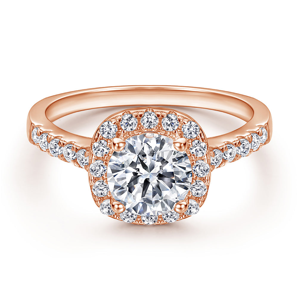 The Victoria - 18kt Rose Gold Wedding Ring Set From Vintage Gentlemen