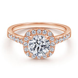 The Victoria - 18kt Rose Gold Wedding Ring Set From Vintage Gentlemen
