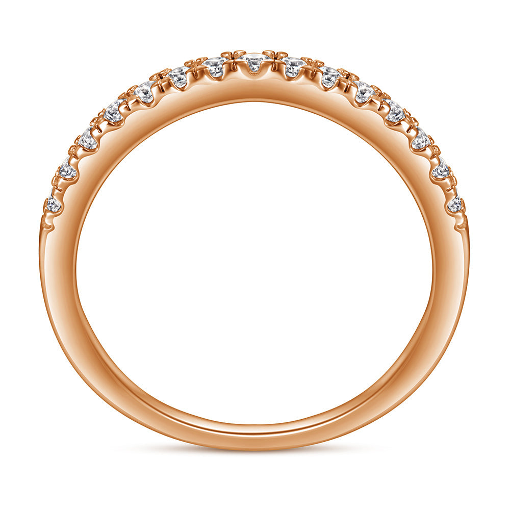 The Victoria - 18kt Rose Gold Wedding Ring Set From Vintage Gentlemen