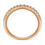 The Victoria - 18kt Rose Gold Wedding Ring Set From Vintage Gentlemen
