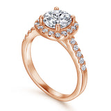 The Victoria - 18kt Rose Gold Wedding Ring Set From Vintage Gentlemen