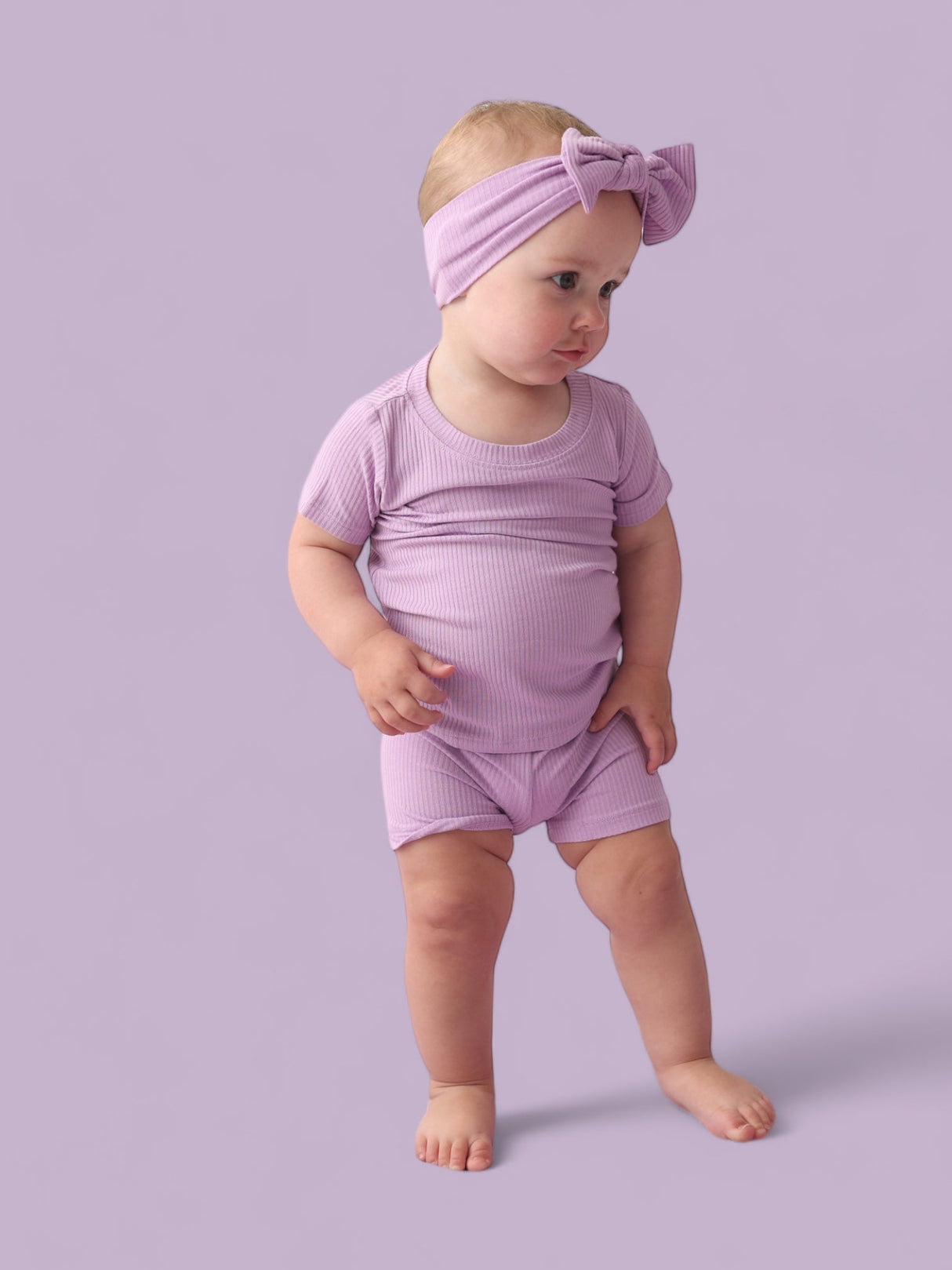 AMETHYST RIB DREAM SHORT SET from DREAM BIG LITTLE CO