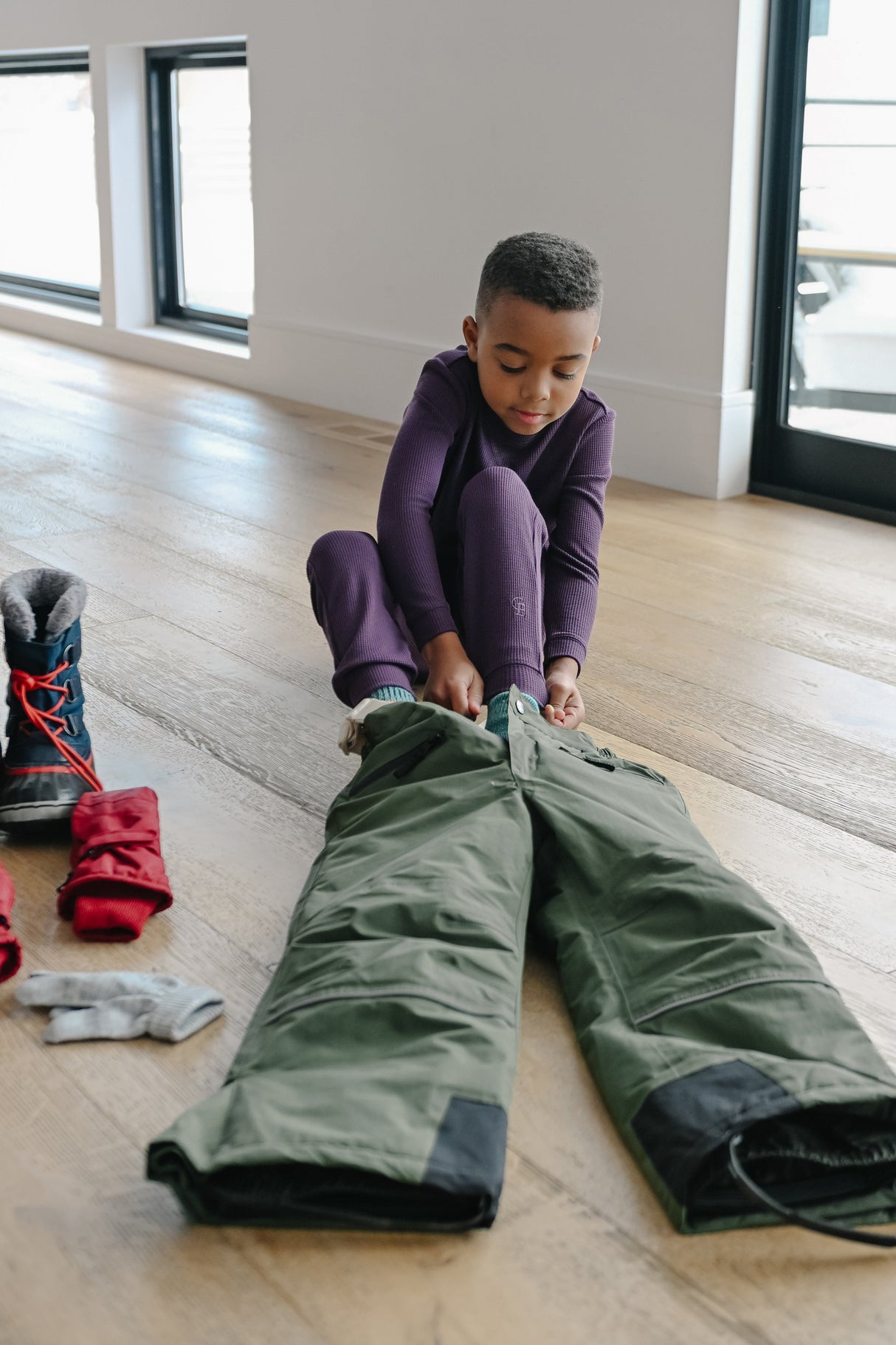 Children's Bamboo Waffle Knit Base Layer Pant from Cozy Earth