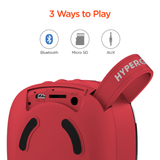 HyperGear Fabrix Mini Wireless Speaker - Red from Jupiter Gear Home