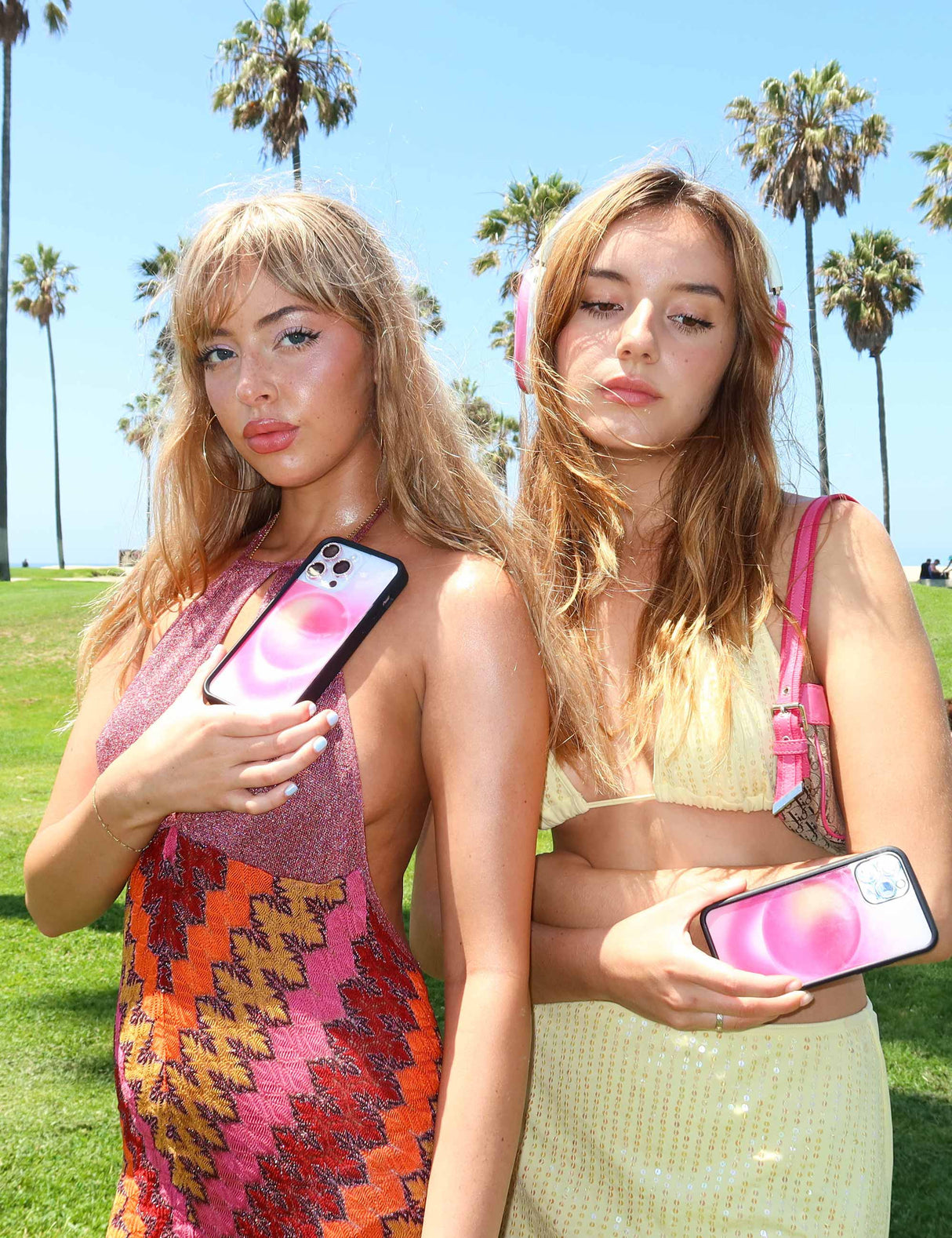 Hot Pink Aura Airpods Max Cover from Wildflower Cases