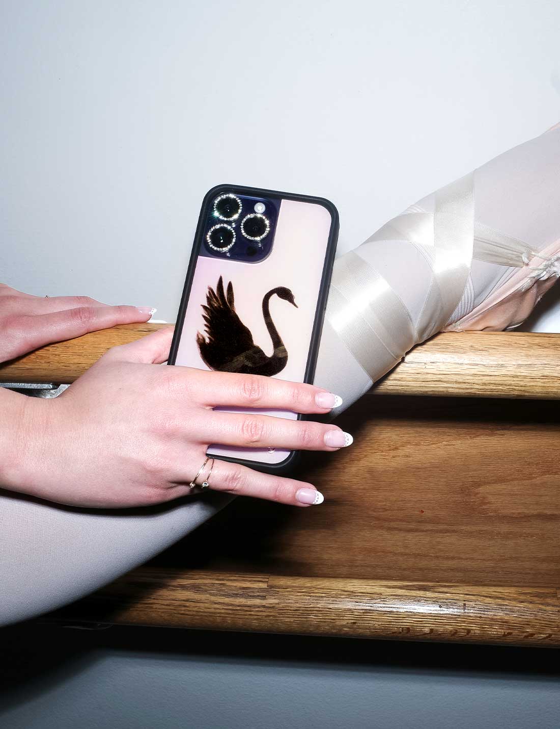 Black Swan iPhone Case from Wildflower Cases