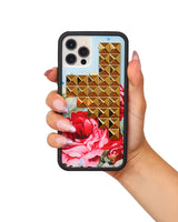 Blue Floral Stud iPhone Case from Wildflower Cases