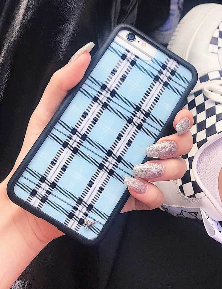 Plaid | Blue iPhone Case from Wildflower Cases