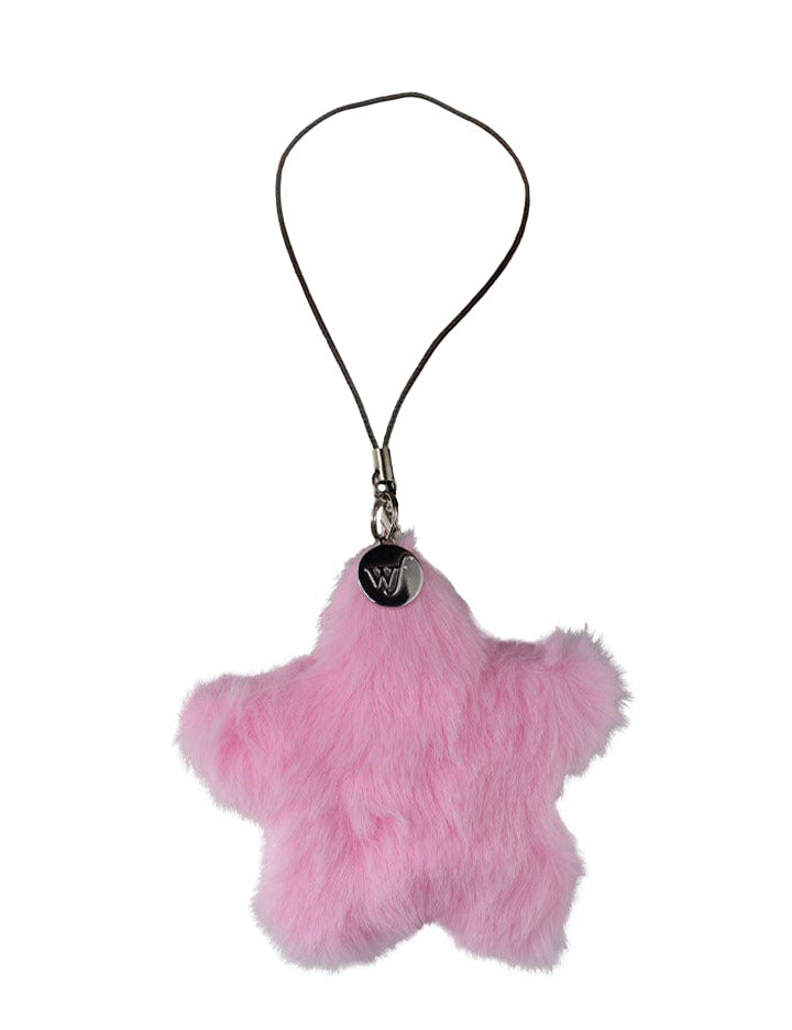 Pink Fluffy Star Charm Accessory from Wildflower Cases