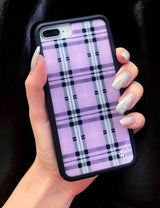 Plaid | Lavender iPhone Case from Wildflower Cases