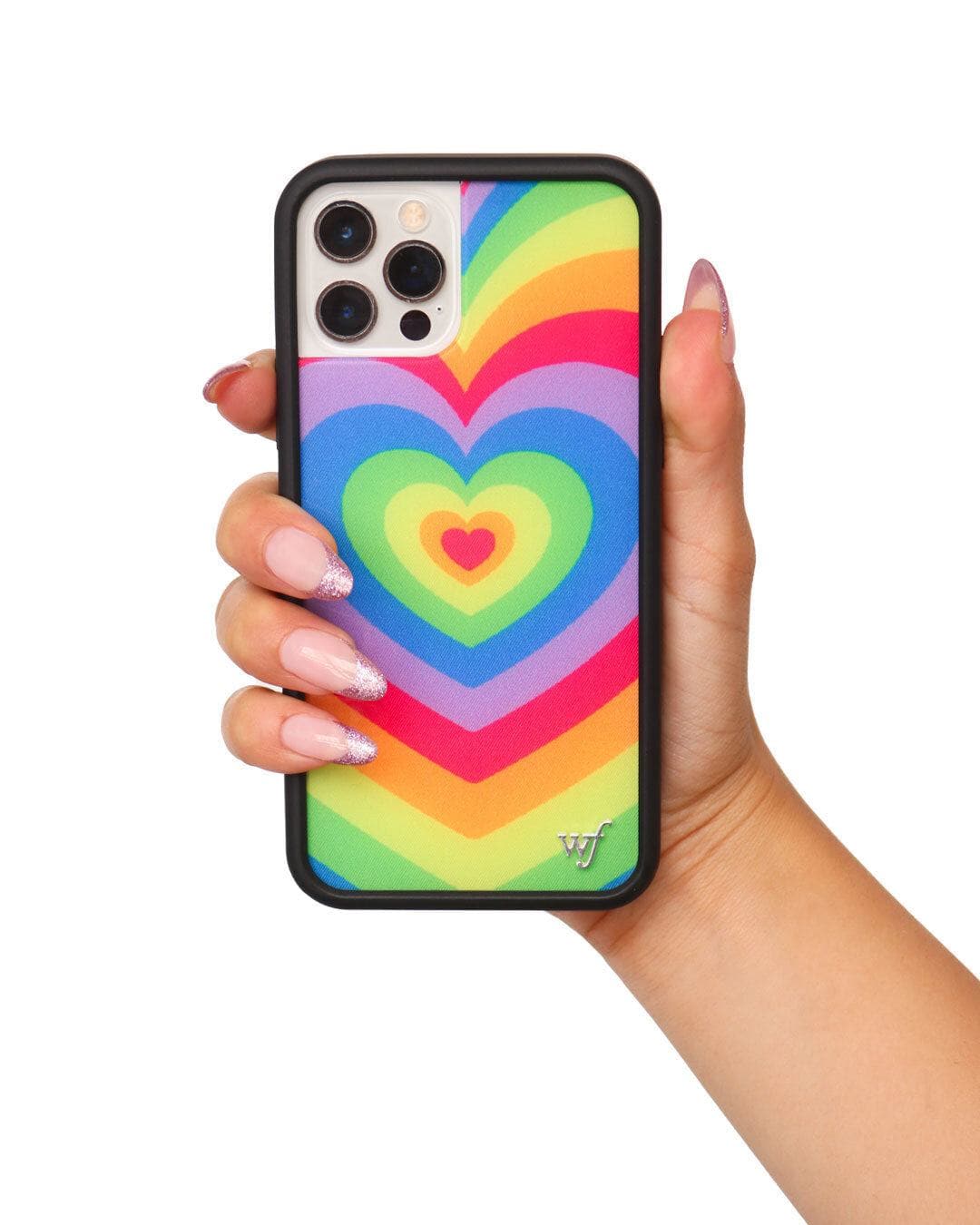 Rainbow Latte Love iPhone Case from Wildflower Cases