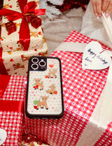 Red Glitter Heart Hangtag - Set of 10 from Wildflower Cases