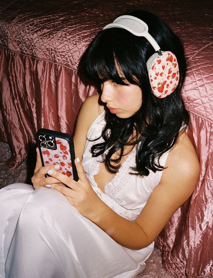 Strawberry Fields AirPods Max Cover from Wildflower Cases