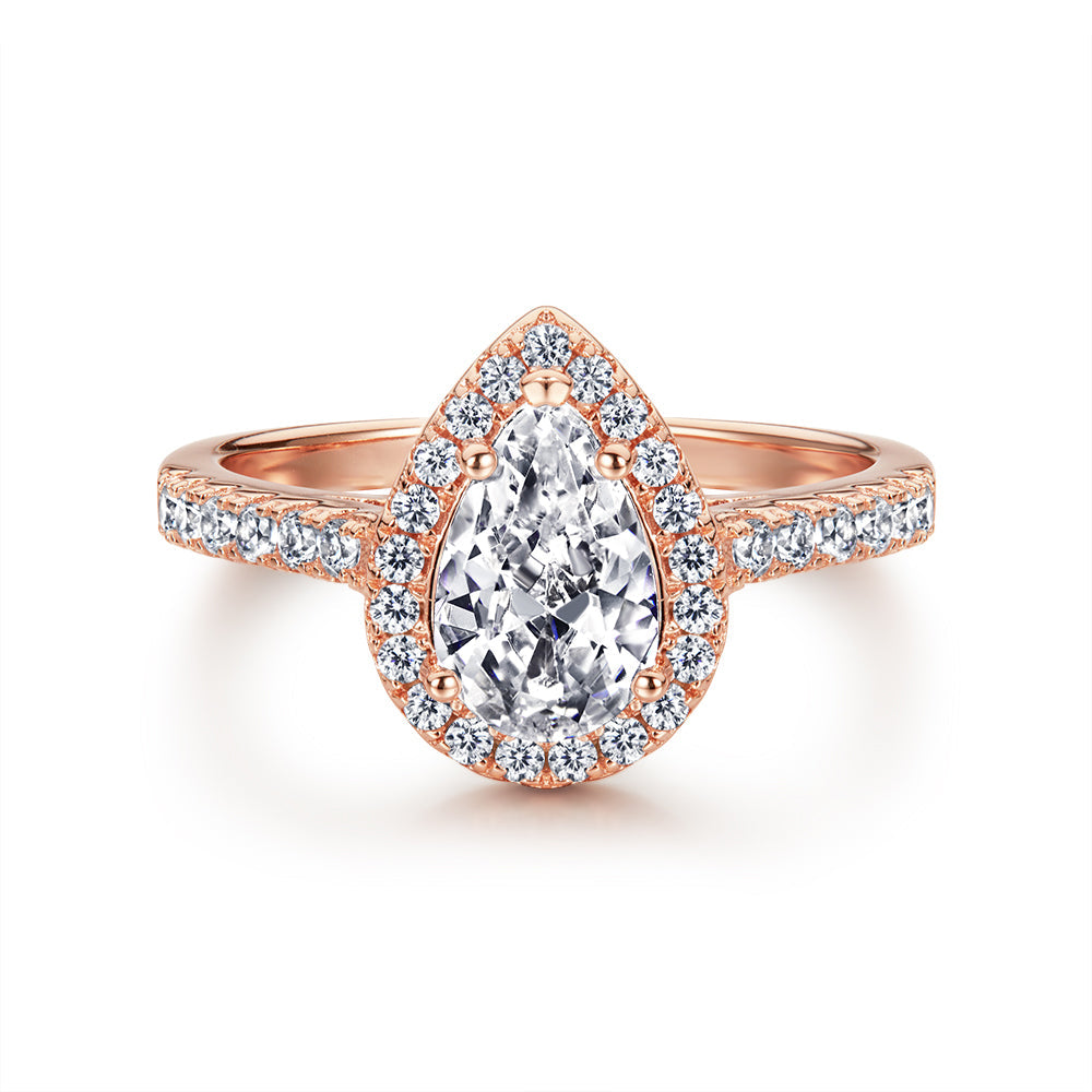 The Elizabeth - 18kt Rose Gold Wedding Ring Set From Vintage Gentlemen