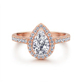 The Elizabeth - 18kt Rose Gold Wedding Ring Set From Vintage Gentlemen