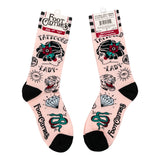 Tattooed Lady Crew Socks from FootClothes