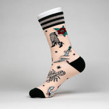 Tattooed Lady Crew Socks from FootClothes
