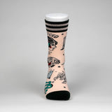 Tattooed Lady Crew Socks from FootClothes