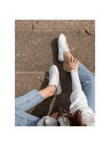 Men's White Barefoot Sneakers from Atlantis Handmade Shoes