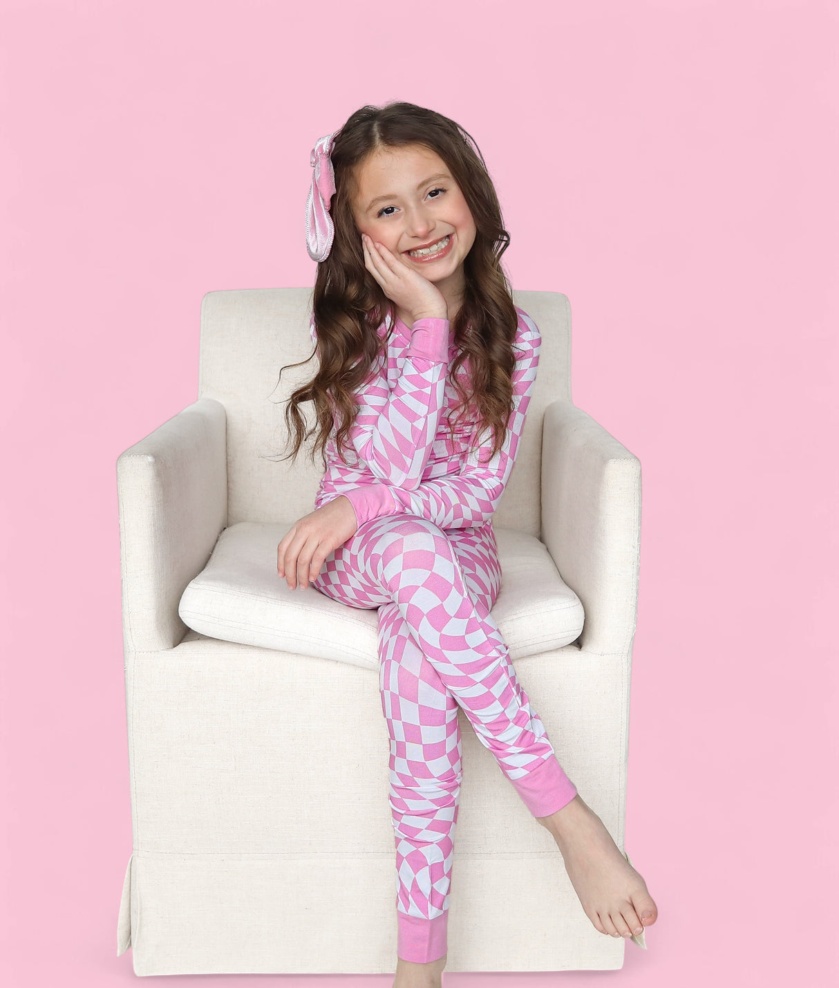 BUBBLEGUM WAVY CHECKERS DREAM SET from DREAM BIG LITTLE CO