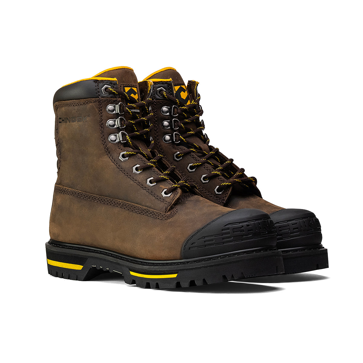 Tarantula 8" Steel Toe Men's Work Boot - Brown From Chinook Footwear