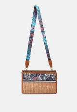 Multi Straw Painted Handbag from London Rag International