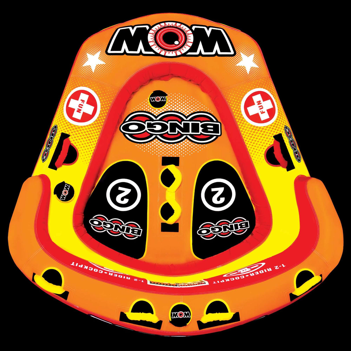 WOW Sports Bingo 2 Person Towable Water Tube For Pool and Lake (14-1060)