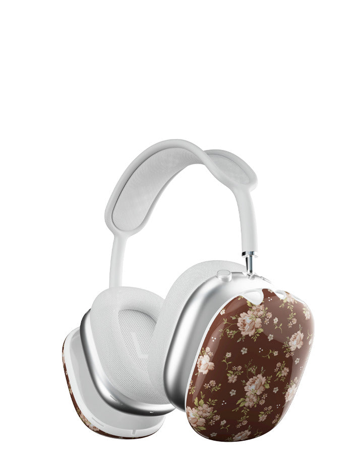 Brown Floral Airpods Max Cover from Wildflower Cases