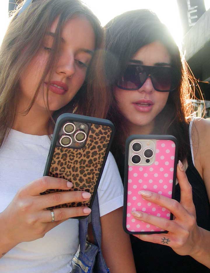 Pink Polka Dots iPhone Case from Wildflower Cases