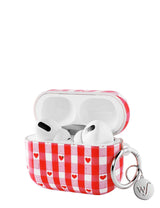 Red Gingham Hearts AirPods from Wildflower Cases