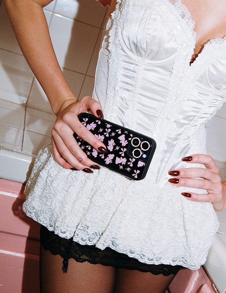 Pink Bunnies iPhone Case from Wildflower Cases