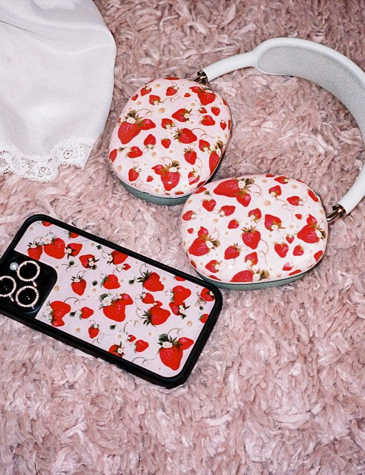 Strawberry Fields AirPods Max Cover from Wildflower Cases