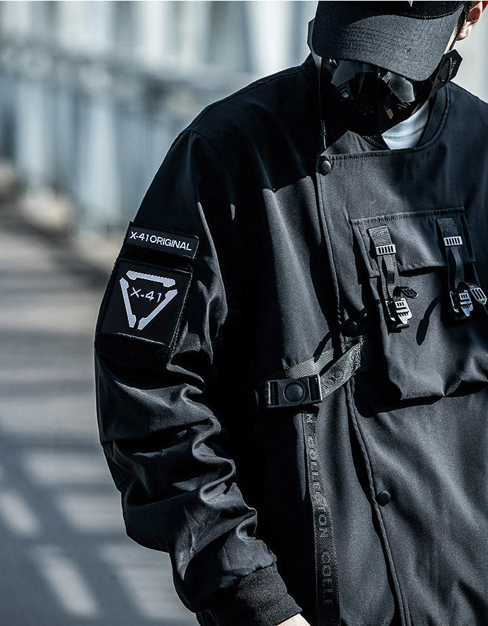 Scar Slash Utility Bomber Jacket from Niepce Inc