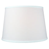 White 16"W x 11"H Floor Lampshade From LampsUSA