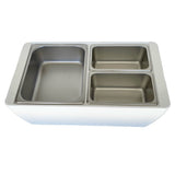 REVO MIX Pan Set | Stainless Steel 4" deep | One 1/2 Size and Two 1/4 size food pans From REVO COOLERS, LLC