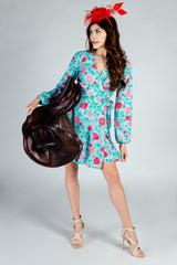 The Kentucky Fried Daily Double | Derby Roses Wrap Dress from Shinesty